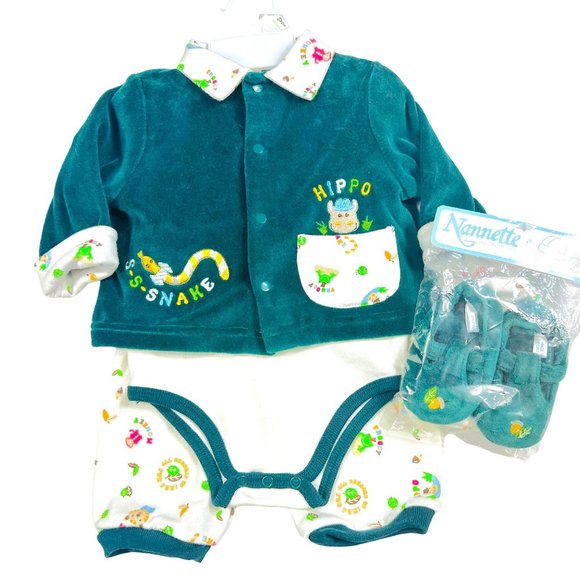 Nannette 5 Piece Coordinating Set w/Matching Shoes 6/9 Months - NWT - Picture 1 of 15